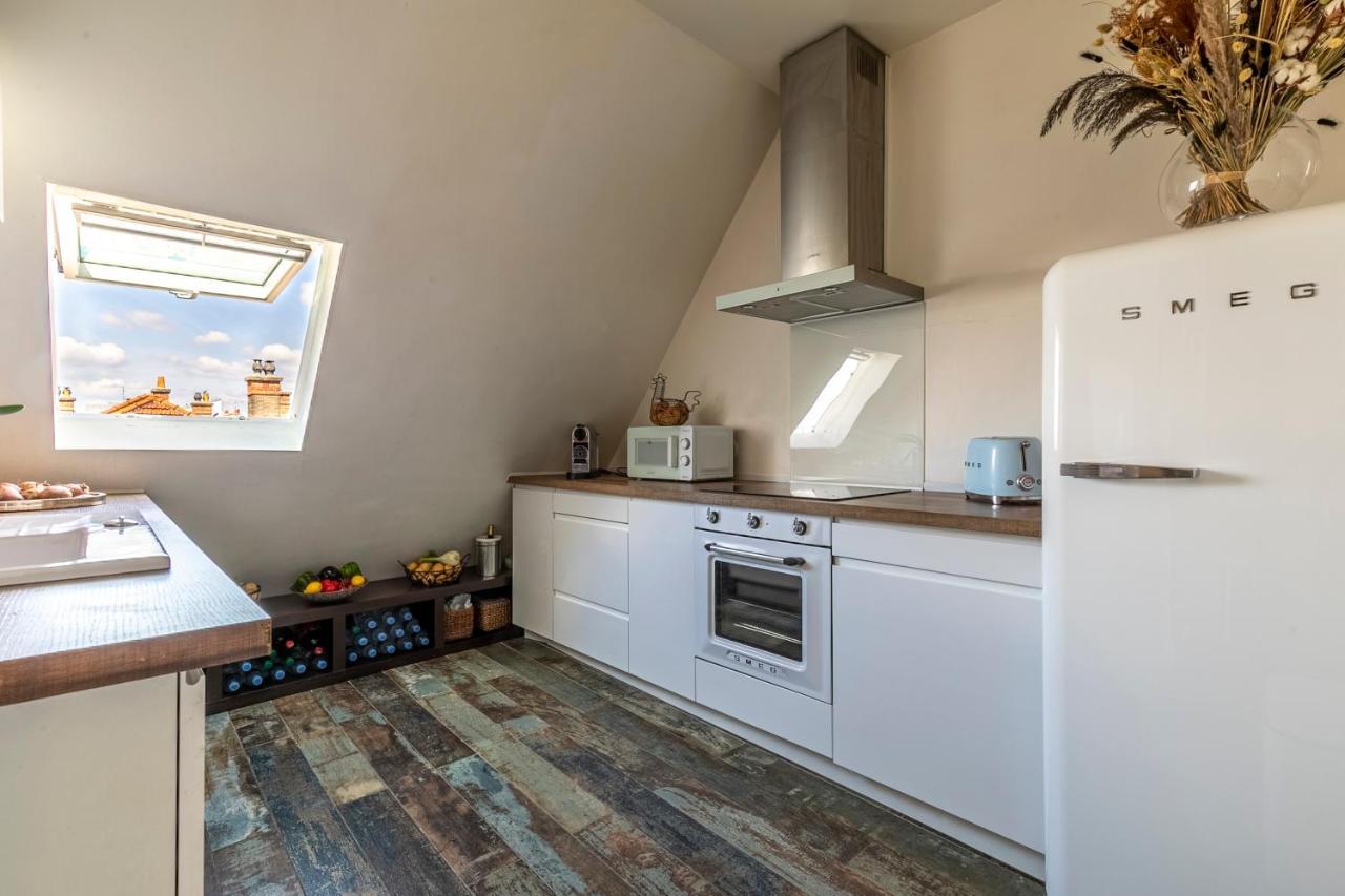 דירות Paris Centre Dernier Etage Vue Ascenseur מראה חיצוני תמונה